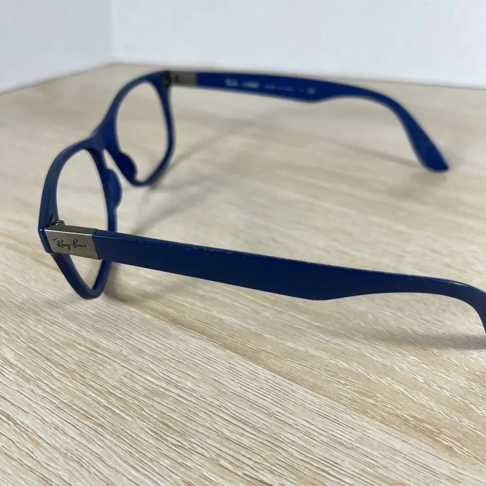 Ray-Ban RB4207 6015/8G LiteForce Sunglasses Blue Frames Only DAMAGED 55-17 Italy